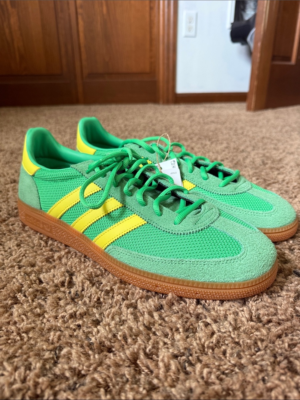adidas Green and Yellow Low-Top Sneakers